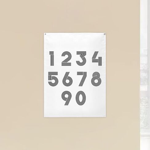 قطعتان من اللافتات المعلقة على الحائط، لافتة عرض مطبوعة فارغة من القطن والكتان مقاس 18 × 25 بوصة، لافتة علم معلقة على الحائط للديكور in Kuwait