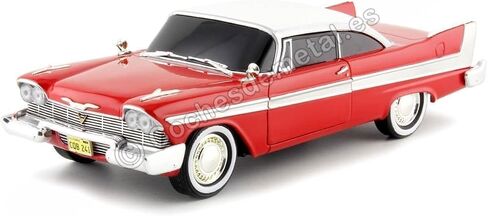 إصدار Greenlight 1958 Plymouth Fury Red Evil (مع نوافذ معتمة) كريستين (1983) فيلم 1/24 نموذج سيارة مصبوبة in Saudi Arabia