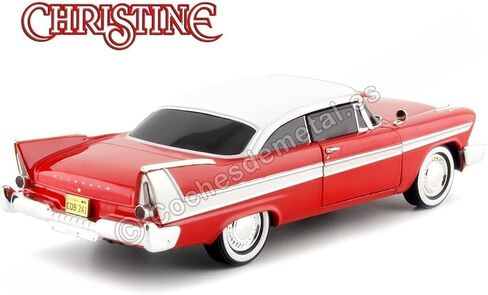 إصدار Greenlight 1958 Plymouth Fury Red Evil (مع نوافذ معتمة) كريستين (1983) فيلم 1/24 نموذج سيارة مصبوبة in Saudi Arabia