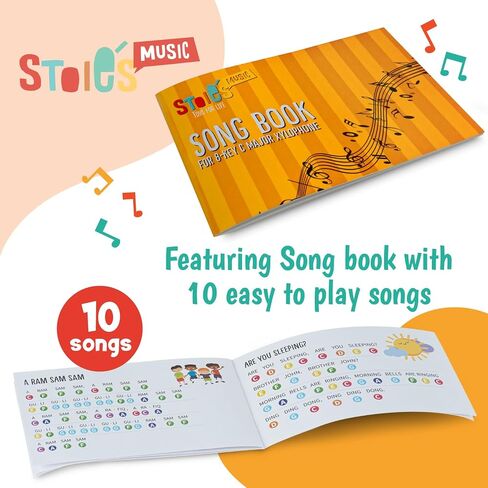 Stoie's Wooden Xylophone for Toddlers 1-3, Rainbow Color C-Key Xylophone for Kids Ages 5-9, Xylophone Baby Toy, Kids Xylophone Instrument, Baby Xylophones 1 Year Old in Kuwait
