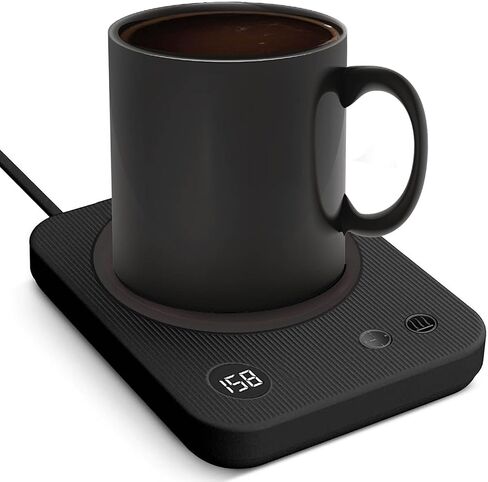Coffee Mug Warmer, Smart Candle Warmer, Electric Cup Warmer with Aluminum Metal Panel for Office, Desk Accessories, Electric Beverage Warmer for Cocoa, Milk, Coffee Gifts for Dad in Saudi Arabia