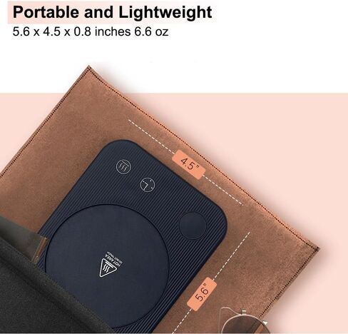 Coffee Mug Warmer, Smart Candle Warmer, Electric Cup Warmer with Aluminum Metal Panel for Office, Desk Accessories, Electric Beverage Warmer for Cocoa, Milk, Coffee Gifts for Dad in Saudi Arabia