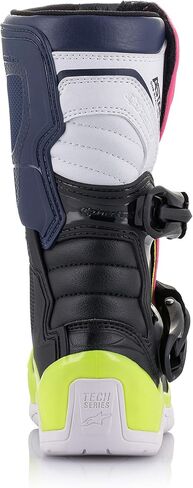 حذاء Alpinestars 2014518-1176-12 Tech 3S للأطفال أسود/أزرق داكن/وردي Fluo Sz 12 in Saudi Arabia