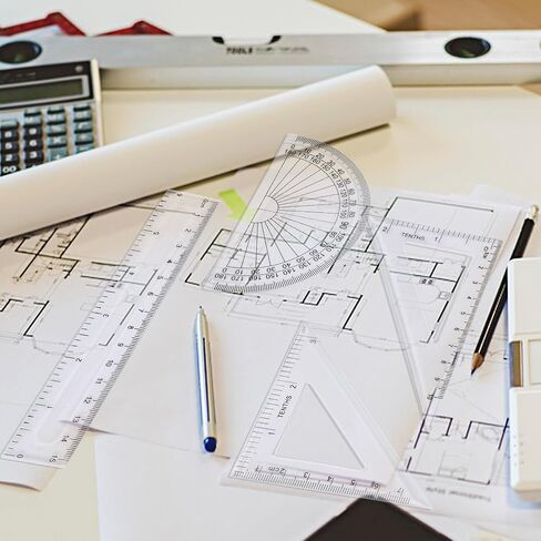 مجموعة هندسية رياضية مكونة من 4 قطع، مسطرة مثلثة من البلاستيك الشفاف، منقلة مستقيمة، مجموعة أدوات صياغة، مسطرة مترية للتصميم الدقيق والقياس in Saudi Arabia