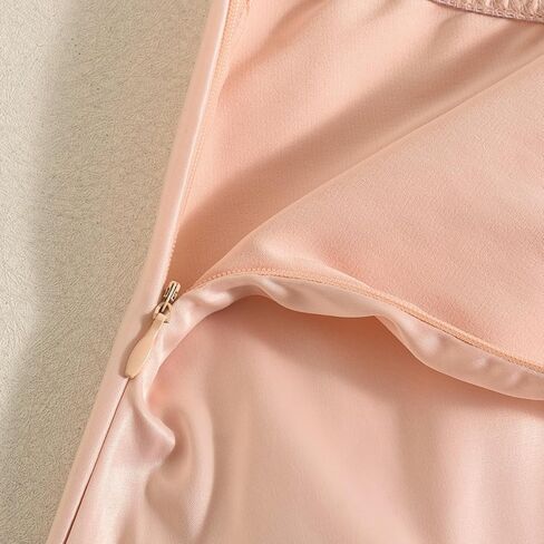 فستان نسائي صيفي بدون حمالات من الساتان فستان قصير مثير للحفلات الليلية في النادي in Kuwait