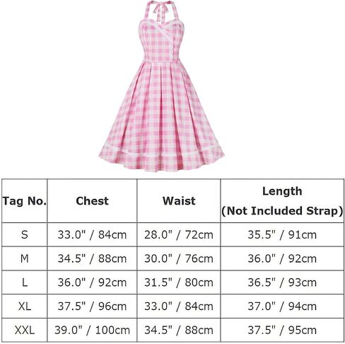 Vintage Pink Gingham Dress for Women 1950s 50s Ruffle Spaghetti Straps Checkered Swing Tea Dresses Rockabilly Audrey Hepburn in Kuwait