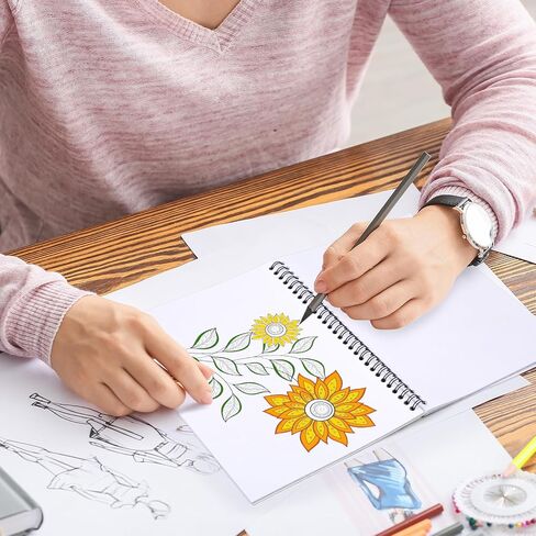 Pasimy 6 Pcs Adult Coloring Books Mandala Animals Coloring Books 24 Pages Spiral Bound One Sided Design Inspirational Coloring Gifts for Women to Relax Stress Relief Activity Supplies 7.2 x 9.8 Inch in Saudi Arabia