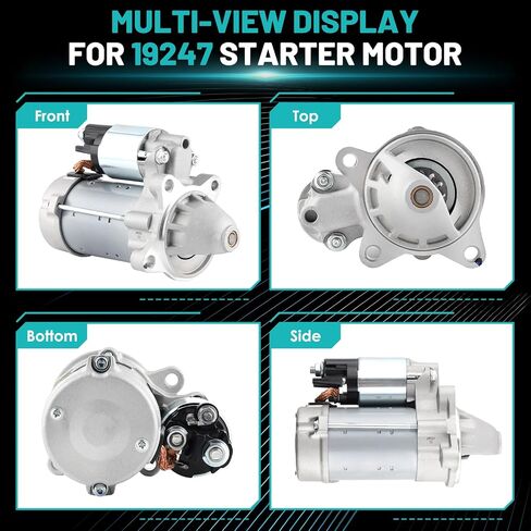 محرك بدء التشغيل 19247 مناسب لسيارة Ford F150 F250 F350 F450 F550 E150 E250 E350 F59 F53 Expedition for Lincoln Navigator 5.0L 5.4L 6.2L 6.8L 1.2KW 12 أسنان استبدال السيارات DL3T-11000-AA in Saudi Arabia