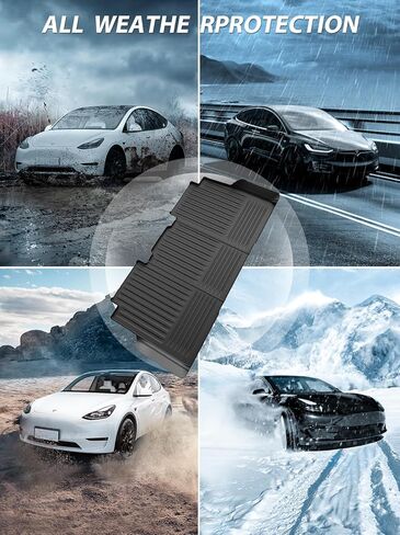 Floor Mats for Tesla Cybertruck 2024,All-Weather Non-Slip TPE Rubber Cargo Liners for Cyber Truck Accessories-2 Rows & Cargo Liners Set (7 PCS) in Kuwait