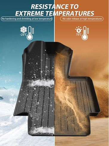 Floor Mats for Tesla Cybertruck 2024,All-Weather Non-Slip TPE Rubber Cargo Liners for Cyber Truck Accessories-2 Rows & Cargo Liners Set (7 PCS) in Kuwait