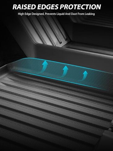 Floor Mats for Tesla Cybertruck 2024,All-Weather Non-Slip TPE Rubber Cargo Liners for Cyber Truck Accessories-2 Rows & Cargo Liners Set (7 PCS) in Kuwait