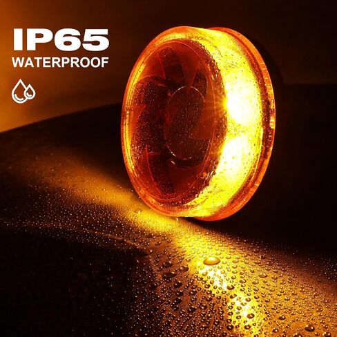 LED Amber Warning Beacon Light, 16LEDs 12/24V Orange Blinking Lamp 4 Flash & 2 Rotating Patterns for Agricultural Machines, Commercial Vehicle, School Bus, Tractor Excavators Truck in Saudi Arabia