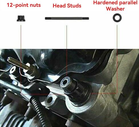 250-4202 طقم استبدال مسمار الرأس لـ 2003-2007 فورد 6.0L Powerstroke ديزل اسطوانة Xotic الأداء CP874 54450A 3C3Z-6065-AA in Kuwait