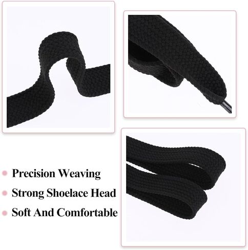 4 Pairs Flat Shoelaces for Sneakers Wide Jumbo Shoe Laces 55''Length Replacement Lace for Athletic Running Sneakers Shoes Boot Strings Adults in Saudi Arabia