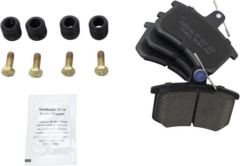 TRQ Rear Ceramic Brake Pad Kit Compatible with Alfa Romeo Audi 100 200 A4 A6 Quattro in Saudi Arabia