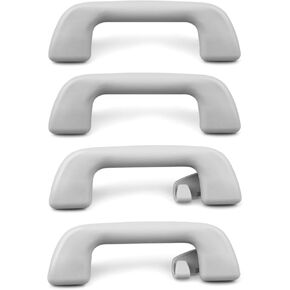 4Pcs Auto Roof Pull Handle Grab Rail Fits for Toyota Rav4 Yaris Aruis EZ and More Replace 74610-52030 74610-52020 74610-52030-B0 74610-52020-B0, Gray Interior Handrail for Front Rear Left Right