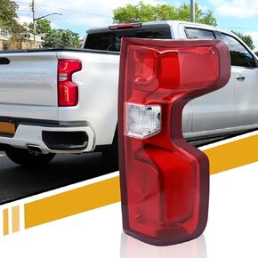 Tail Light Assembly Compatible with Chevy Silverado 1500 2500HD 3500HD 2019-2023 Halogen Type NON-LED Model, with Bulbs and Harness Replace 84554657 GM2801308, Right Passenger Side