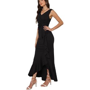 Long Elegant Black Formal Dresses for Women Wedding Guest Dresses for Women Gowns Evening Party Dress