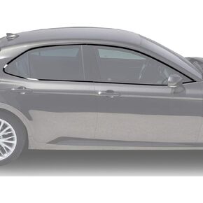 BOGAR TECH DESIGNS Compatible with Toyota Camry 2018-2024 Side Window Chrome Delete Overlay, Gloss Black