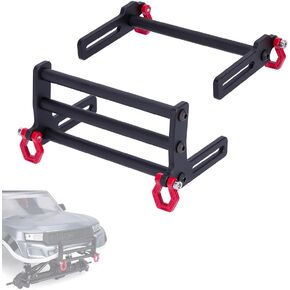 SCX10 TRX4 Bumpers Bull Bars,Adjustable Aluminum Front Rear Bumpers Bull Bars for 1/10 RC Crawler Axial SCX10 TRX4 LCG Chassis FJ40 Dodge Power Wagon Body (Black)