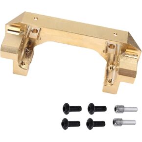 Brass Servo Mount Front Bumper Mounts Heavy Duty for Traxxas TRX4 1/10 RC Crawler Car Upgrade Parts, 88g