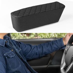 JOYTUTUS Car Door Armrest Pad Compatible with 2016-2023 Tacoma Elbow Rest Pad, Car Door Arm Rest Support Cushion, Leather Armrest Pad 12.6" x 4.13" x 3.54"