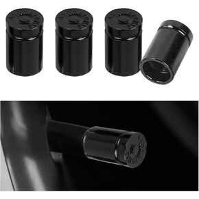 4PCS Bullet Shaped Tire Valve Stem Caps, Dustproof, Corrosion Resistant Tire Valve Stem Covers, Universal Aluminum Alloy Car Air Stem Cap for Trucks Motorcycles SUVs and Bikes (Purple)