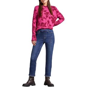 Tribal Women's Audrey Pull-on Straight Crop Pant