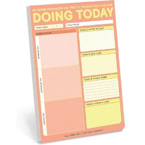 Knock Knock Doing Today Pad: My Super Organized-Ish, Pretty Productive Planner Pad & Daily To Do List Notepad, 6 x 9-Inches
