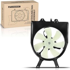 A-Premium Right A/C Condenser Fan Assembly Compatible with Select Honda Models - Odyssey 2005-2010 3.5L - Replace# 38616RGLA01, 38615RGLA01