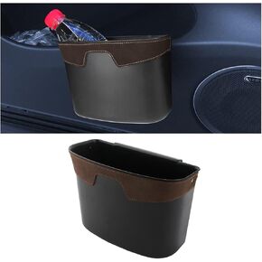 AUCELI Car Trash Can, Dustbin Container for Auto Seatback, Hanging Mini Car Garbage Bin, Portable Rubbish Waste Basket Storage Organizer with Clip, Interior Accessories for Vehicle Home Office