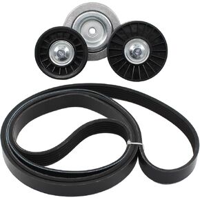 MOTOKU Belt Tensioner and Serpentine Belt for Jeep Commander 2008-2010, Grand Cherokee 2008-2010, Dodge Dakota 2008-2011, Durango 2008-2009, Ram 1500 2008-2012, Chrysler Aspen 2008-2009 3.7 4.7