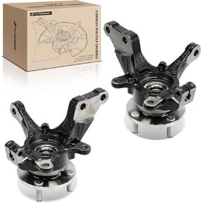 A-Premium 2 x Front Steering Knuckle & Wheel Bearing Hub Assembly Compatible with Nissan Versa 2013-2019, Versa Note 2014-2019, Replace# 40202AX000