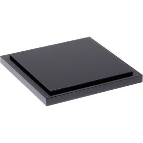 Plymor Black Acrylic Square Display Base, 4.625" W x 4.625" D x 0.5" H