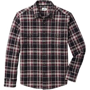 Fair Harbor The Ultra-Stretch Dunewood Flannel –– Men's High Performance Flannel –– Breathable, Versatile, 4-Way Stretch