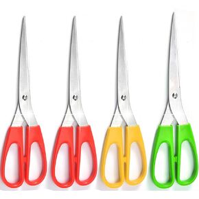 G.CATACC 4-Pack Scissors All Purpose with Ultra Sharp Blade, Comfort-Grip Handles for Office Home School Sewing Fabric Craft Supplies, Right/Left Hand User