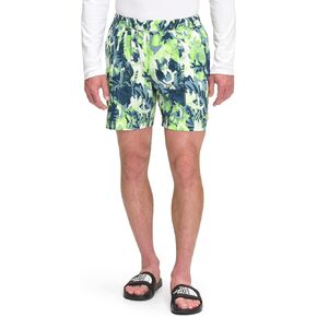 THE NORTH FACE Printed Class V 7" Pull-On Shorts Sharp Green Tropical Camo Print MD 7