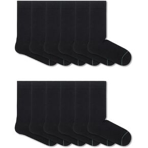 Men's Dress Socks - Egyptian Cotton - Crew (Box of 12)