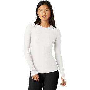 Beyond Yoga Classic Crew Pullover Blue Gem Heather MD