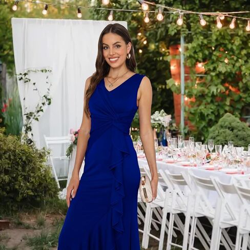 فساتين رسمية سوداء طويلة أنيقة للنساء، فساتين ضيوف الزفاف للنساء، فساتين الحفلات المسائية in Kuwait