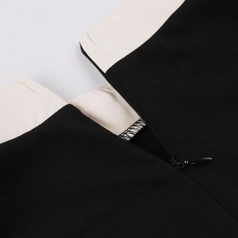 50s Style Dresses for Women Vintage Short Sleeve Tie Neck Swing Dress Midi Prom Dress with Belt in Saudi Arabia
