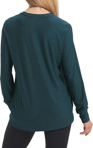 Women's Long Sleeve Shirts Crew Neck Basic Tops Sports T-Shirts Women's Casual T-Shirts Going Out Tops for Women in Saudi Arabia