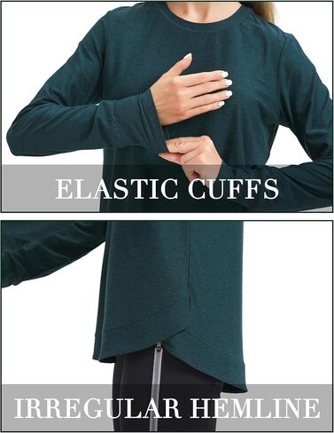 Women's Long Sleeve Shirts Crew Neck Basic Tops Sports T-Shirts Women's Casual T-Shirts Going Out Tops for Women in Saudi Arabia
