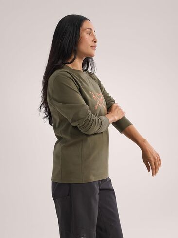 Arc'teryx Archaeopteryx Logo Shirt LS Women's | Fall-Weight Tee in an Organic Cotton Blend in Saudi Arabia