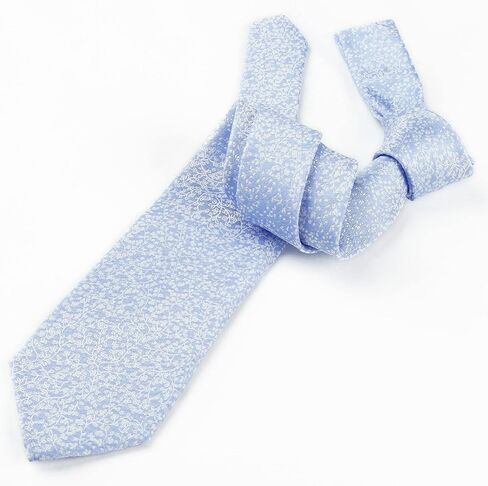 Alizeal Mens 3.15inches Light Color Rustic Tie with Flower Printed Handkerchief in Kuwait
