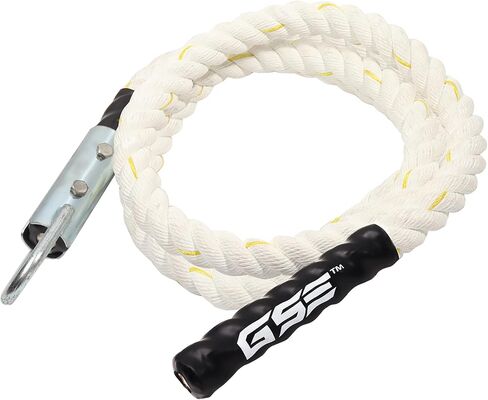 GSE Gym Climbing Rope, Polyester Heavy Workout Rope - 10 Feet | Great for Home Workouts, Fitness, Climbing Exercises, Strength Training - 6,10,15,20,25,30,40,50 Feet Lengths Available in Kuwait