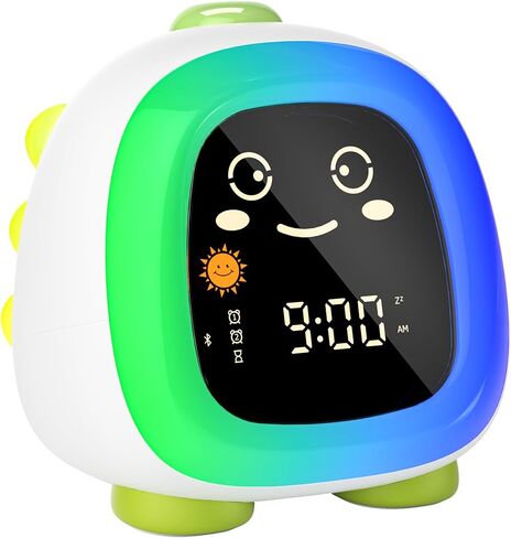 Kids Alarm Clock with App, Kids Clock with Bluetooth Control Auto Time Sync Night Light Sleep Training Easy Set, Alarm Clock for Kids, Parents, Gift in Kuwait