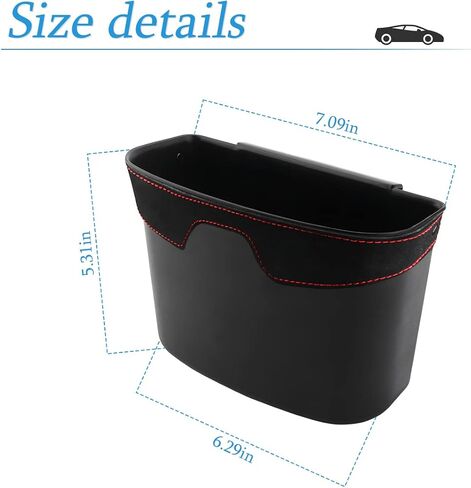 AUCELI Car Trash Can, Dustbin Container for Auto Seatback, Hanging Mini Car Garbage Bin, Portable Rubbish Waste Basket Storage Organizer with Clip, Interior Accessories for Vehicle Home Office in Saudi Arabia