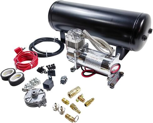Medium Duty Onboard Air System/Kit 150 PSI Compressor 12V With 2.5 Gallon (9.5 Liter) Train/Air Horn Tank in Saudi Arabia