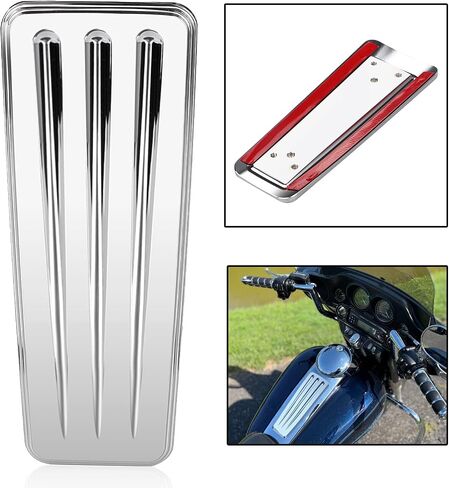 Aluminum Dash Insert Tank Cover Compatible With Harley Touring Electra Glide FLHT/Classic FLHTC Road Glide FLTR/Ultra FLTRU 2008-2016,Chrome in Kuwait